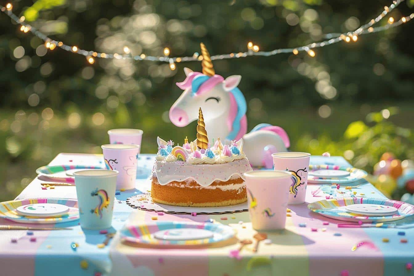 Décoration table licorne anniversaire : Créez une ambiance magique pour votre fête d'anniversaire