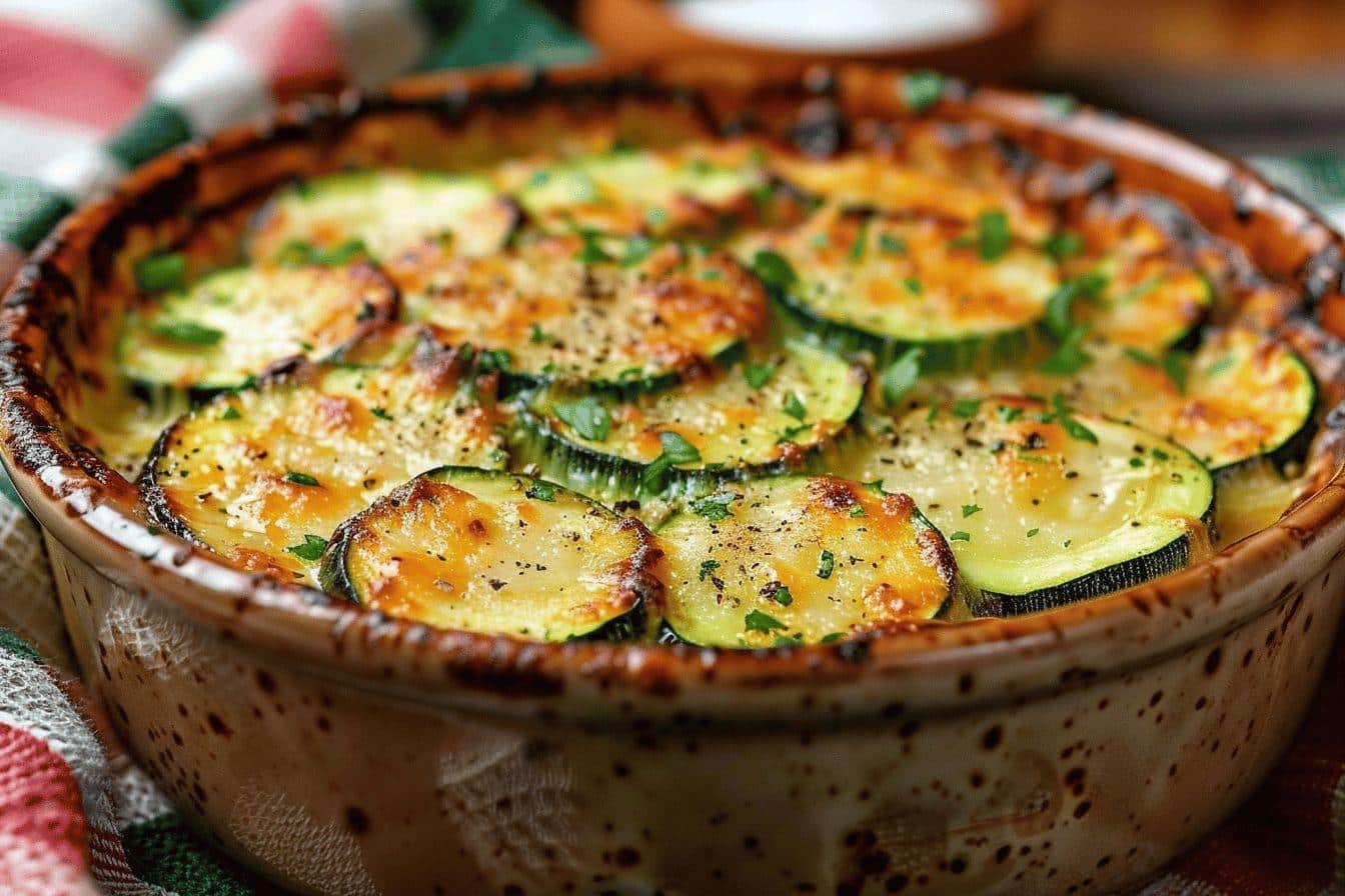 Gratin de courgettes, un plat convivial et savoureux