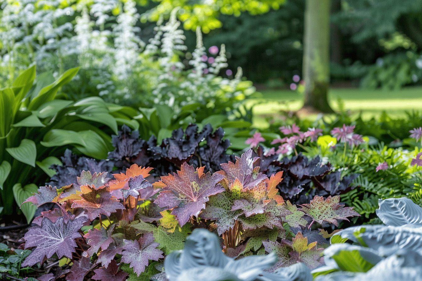 Que planter avec des heuchères : Les plantes compagnes idéales