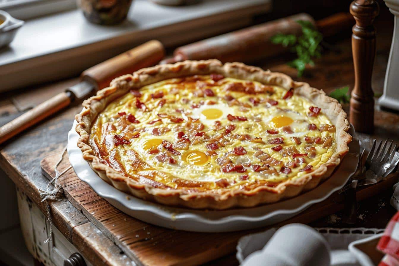 Quiche lorraine, c'est une recette savoureuse