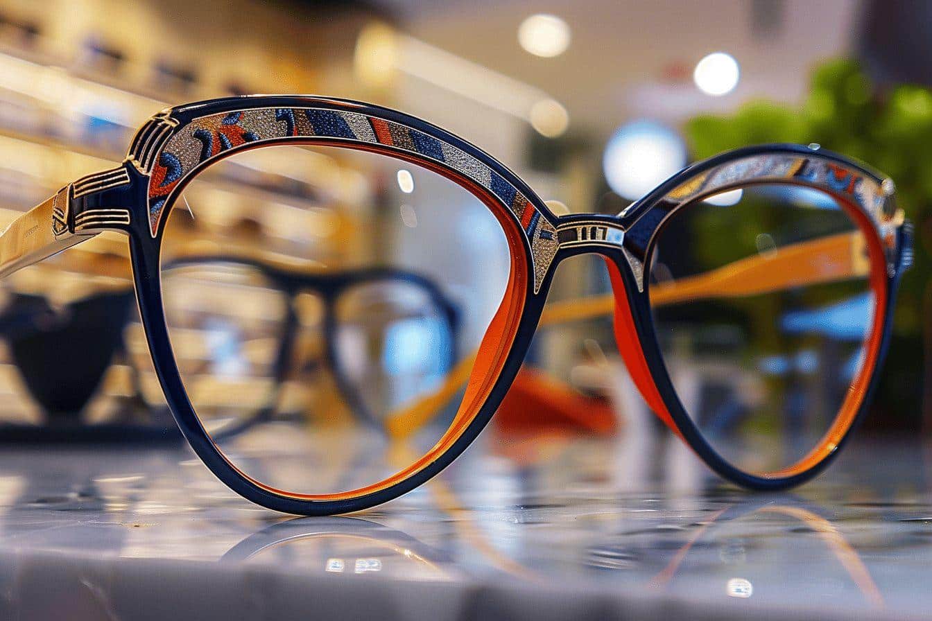 Une lunette de vue à la mode